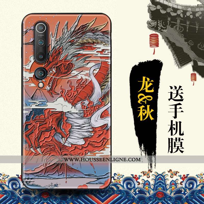 Coque Xiaomi Mi 10 Tendance Protection Étui Bleu Vent Téléphone Portable