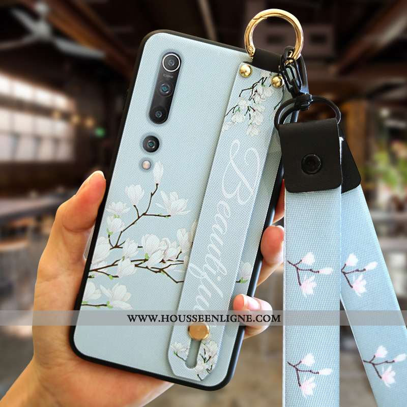 Coque Xiaomi Mi 10 Ultra Tendance Étui Net Rouge Téléphone Portable Mode Nouveau Bleu