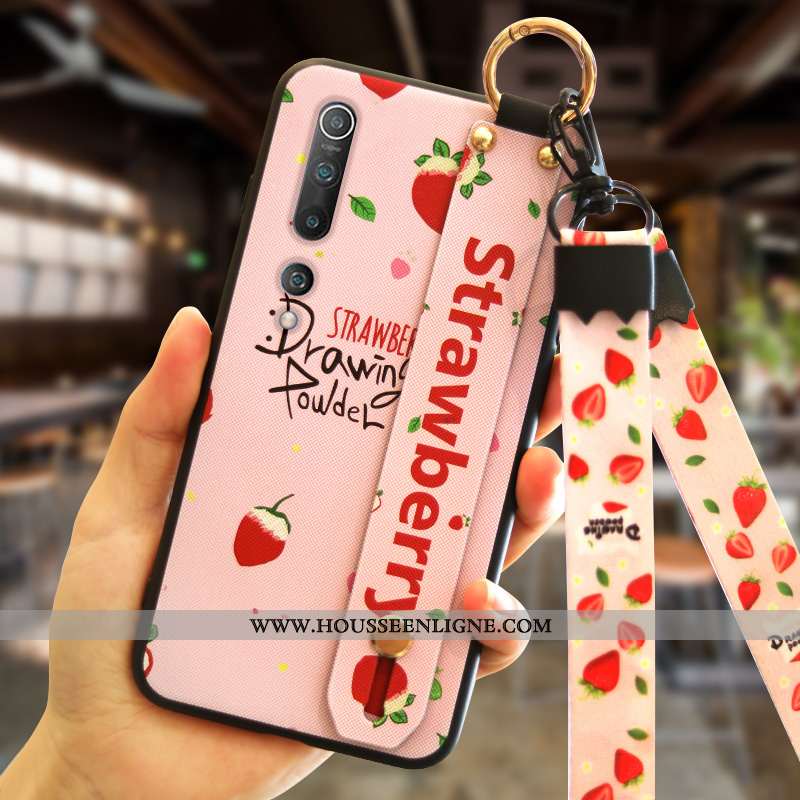 Coque Xiaomi Mi 10 Ultra Tendance Étui Net Rouge Téléphone Portable Mode Nouveau Bleu