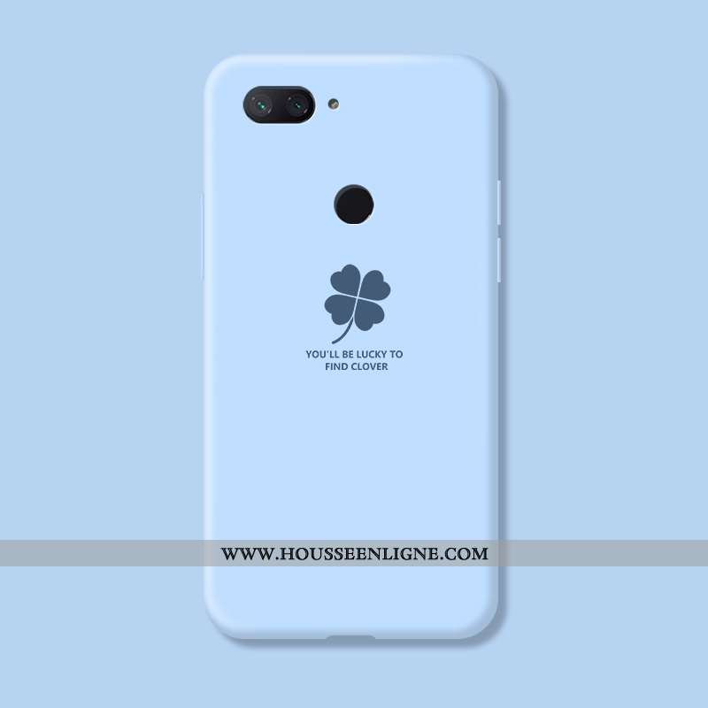 Coque Xiaomi Mi 8 Lite Créatif Silicone Rouge Bleu Petit Incassable
