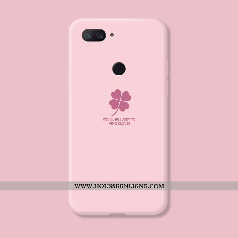 Coque Xiaomi Mi 8 Lite Créatif Silicone Rouge Bleu Petit Incassable