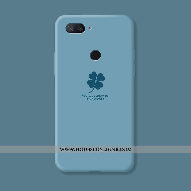 Coque Xiaomi Mi 8 Lite Créatif Silicone Rouge Bleu Petit Incassable