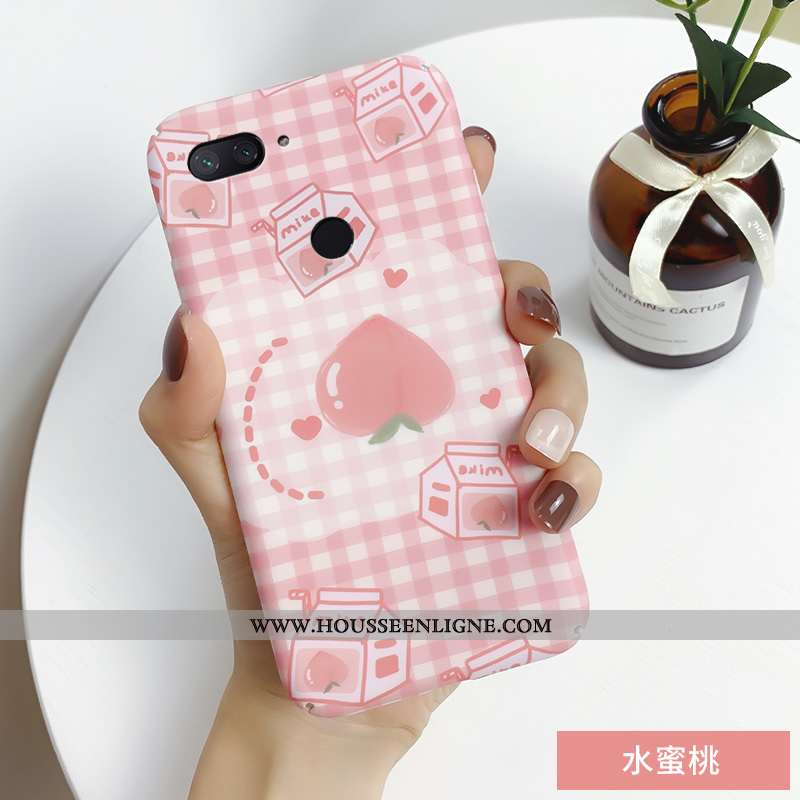 Coque Xiaomi Mi 8 Lite Créatif Tendance Téléphone Portable Petit Rose Tout Compris Jeunesse