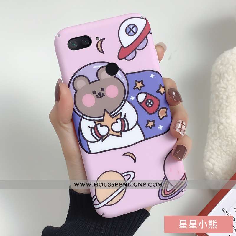 Coque Xiaomi Mi 8 Lite Créatif Tendance Téléphone Portable Petit Rose Tout Compris Jeunesse
