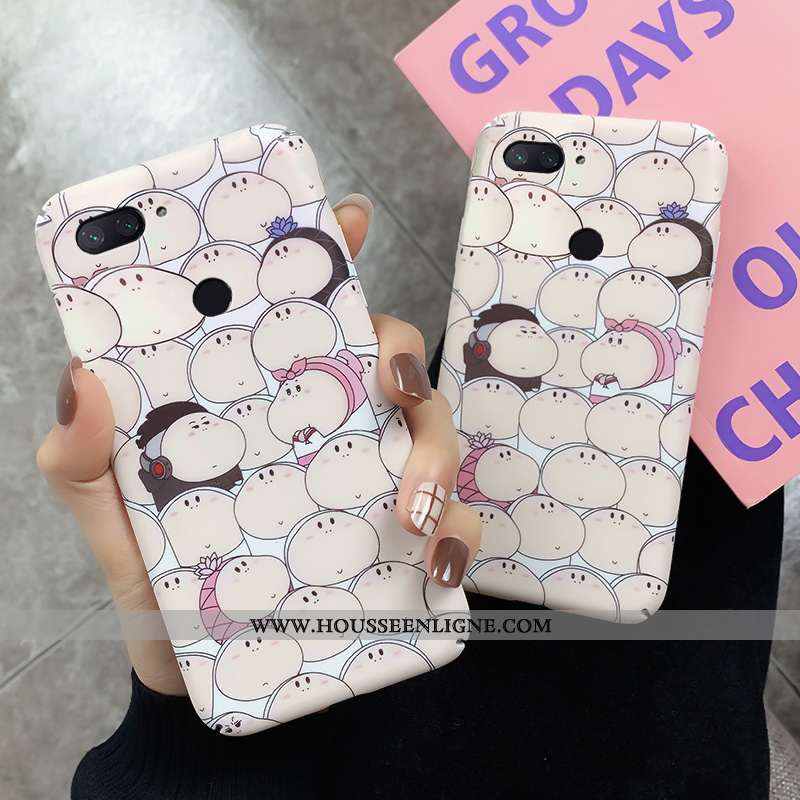Coque Xiaomi Mi 8 Lite Créatif Tendance Téléphone Portable Petit Rose Tout Compris Jeunesse