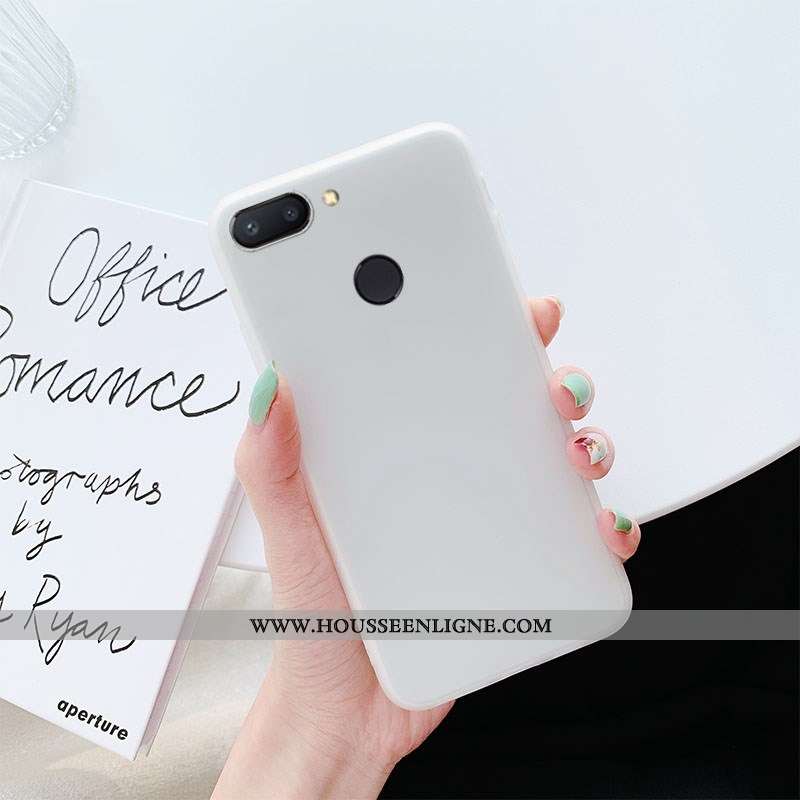 Coque Xiaomi Mi 8 Lite Cuir Étui Téléphone Portable Jaune Couleur Unie Jeunesse Petit