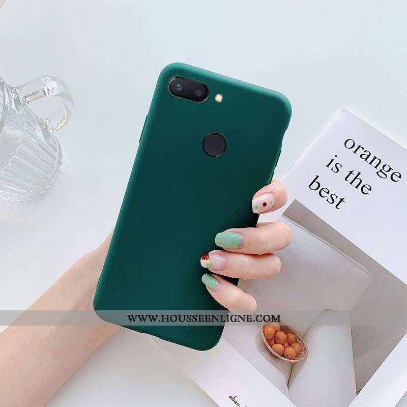 Coque Xiaomi Mi 8 Lite Cuir Étui Téléphone Portable Jaune Couleur Unie Jeunesse Petit