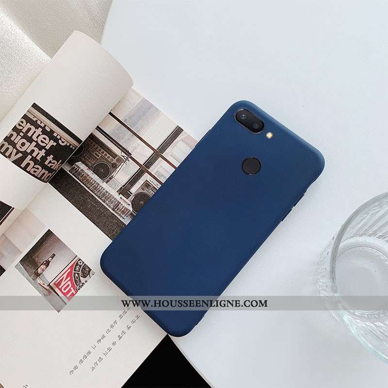Coque Xiaomi Mi 8 Lite Cuir Étui Téléphone Portable Jaune Couleur Unie Jeunesse Petit