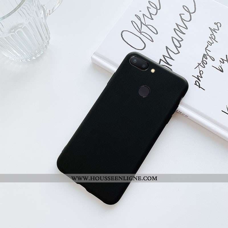 Coque Xiaomi Mi 8 Lite Cuir Étui Téléphone Portable Jaune Couleur Unie Jeunesse Petit
