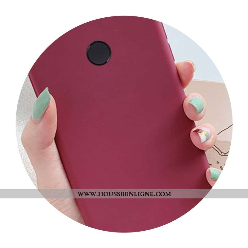 Coque Xiaomi Mi 8 Lite Cuir Étui Téléphone Portable Jaune Couleur Unie Jeunesse Petit