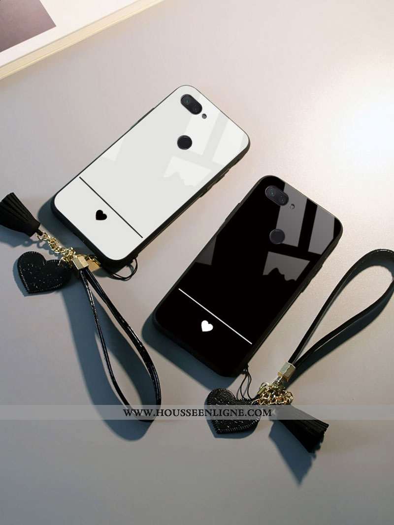 Coque Xiaomi Mi 8 Lite Fluide Doux Protection Art Étui Amour Tout Compris Tempérer Blanche