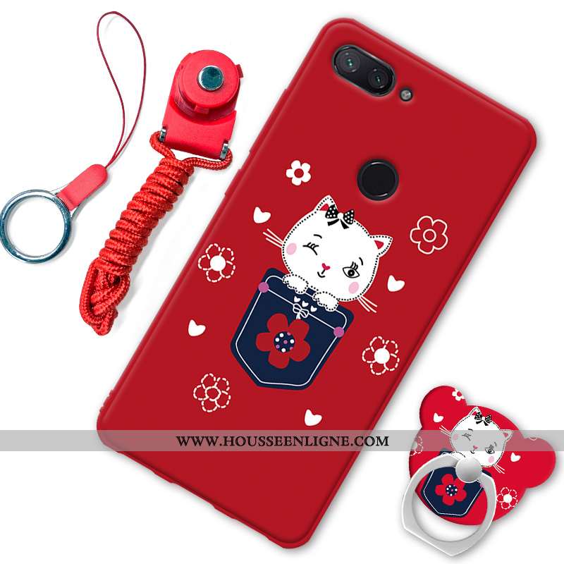 Coque Xiaomi Mi 8 Lite Fluide Doux Protection Téléphone Portable Petit Étui Noir Incassable