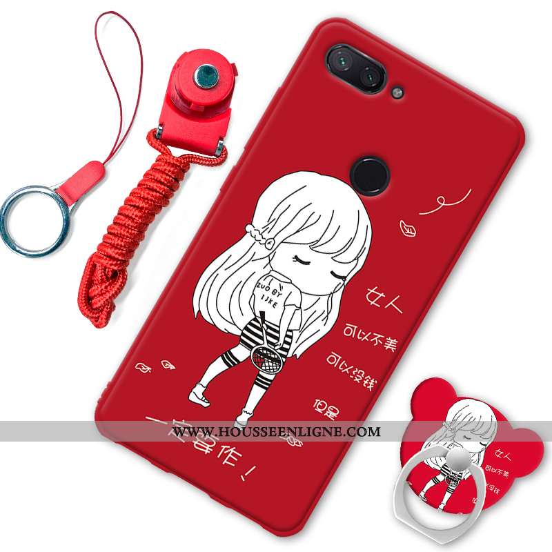 Coque Xiaomi Mi 8 Lite Fluide Doux Protection Téléphone Portable Petit Étui Noir Incassable