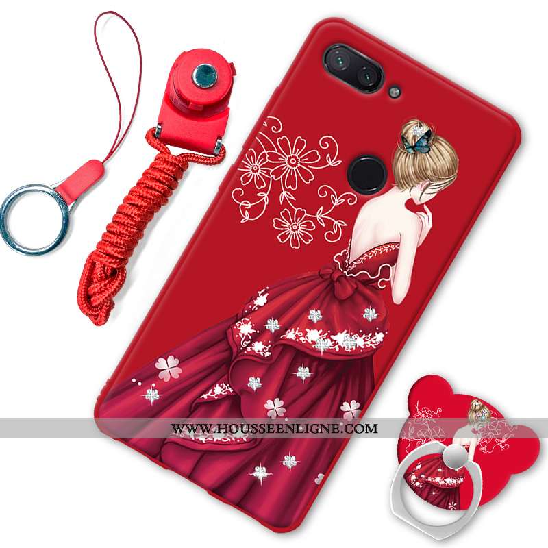 Coque Xiaomi Mi 8 Lite Fluide Doux Protection Téléphone Portable Petit Étui Noir Incassable