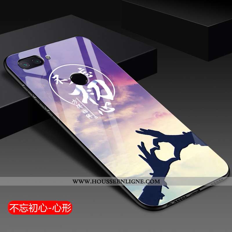 Coque Xiaomi Mi 8 Lite Fluide Doux Protection Téléphone Portable Petit Étui Tout Compris Bleu