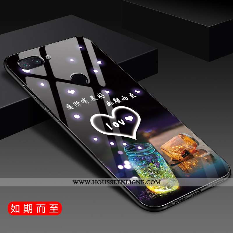 Coque Xiaomi Mi 8 Lite Fluide Doux Protection Téléphone Portable Petit Étui Tout Compris Bleu