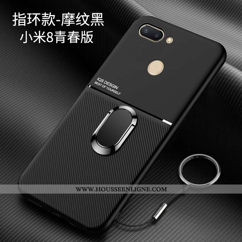 Coque Xiaomi Mi 8 Lite Modèle Fleurie Fluide Doux Personnalité Petit Jeunesse Protection Ultra Bleu