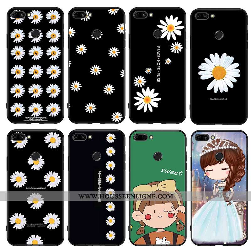 Coque Xiaomi Mi 8 Lite Personnalité Dessin Animé Net Rouge Petit Téléphone Portable Noir Étui