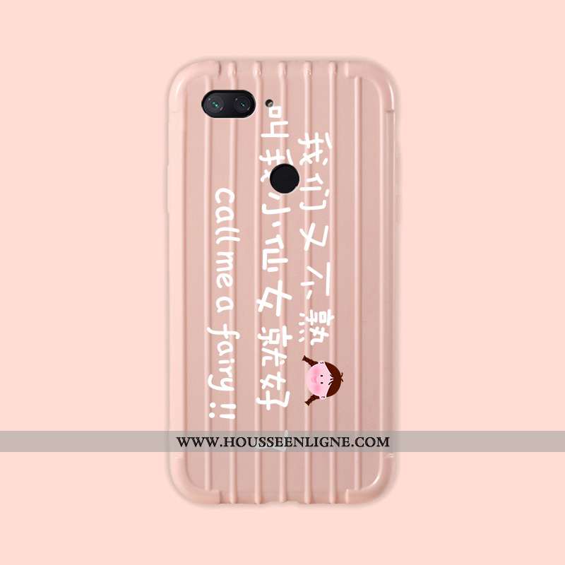 Coque Xiaomi Mi 8 Lite Personnalité Dessin Animé Étui Voyage Fluide Doux Jeunesse Verte