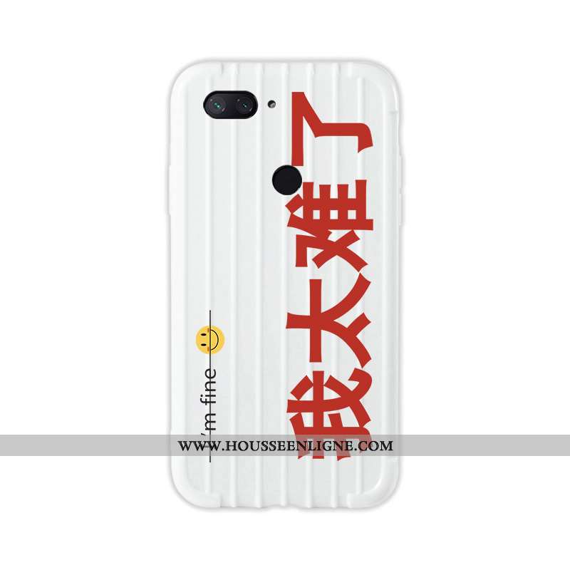 Coque Xiaomi Mi 8 Lite Personnalité Dessin Animé Étui Voyage Fluide Doux Jeunesse Verte