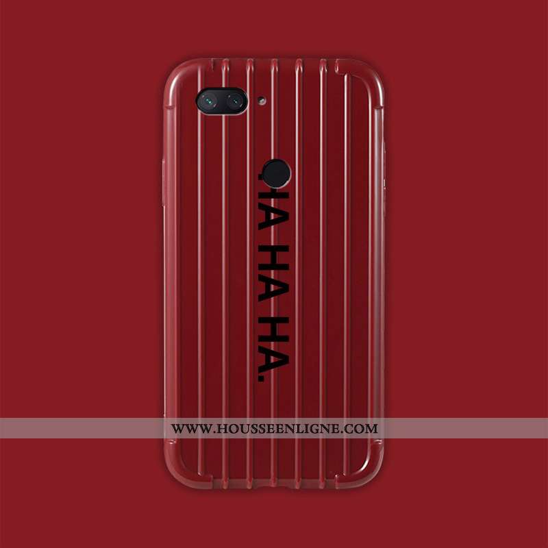 Coque Xiaomi Mi 8 Lite Personnalité Dessin Animé Étui Voyage Fluide Doux Jeunesse Verte