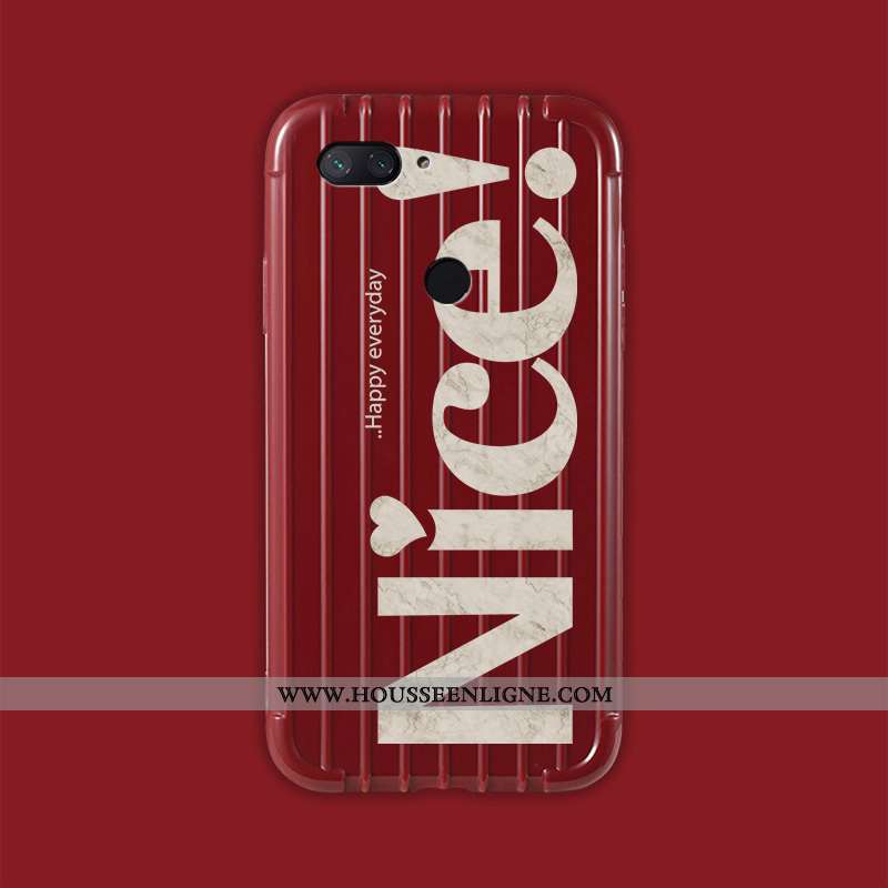 Coque Xiaomi Mi 8 Lite Personnalité Dessin Animé Étui Voyage Fluide Doux Jeunesse Verte