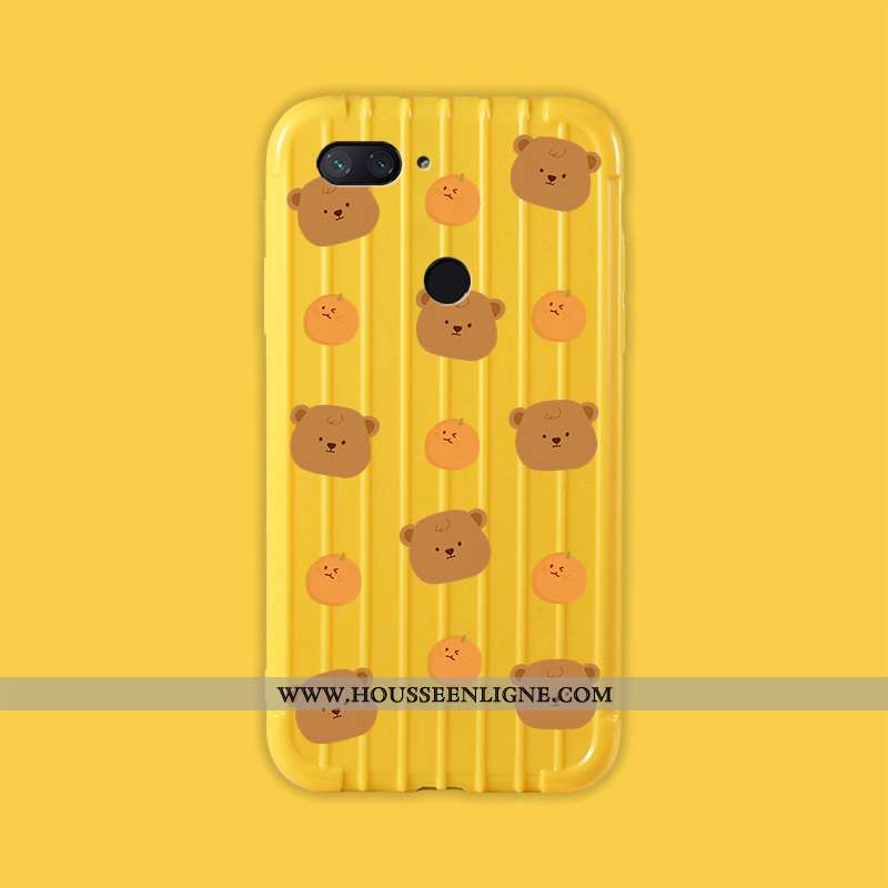 Coque Xiaomi Mi 8 Lite Personnalité Dessin Animé Étui Voyage Fluide Doux Jeunesse Verte