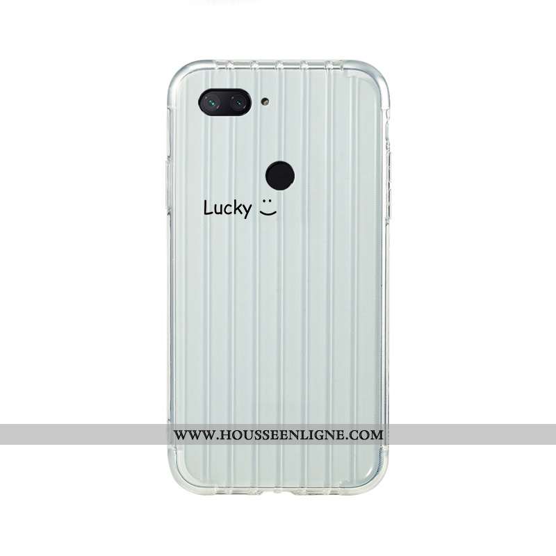 Coque Xiaomi Mi 8 Lite Personnalité Dessin Animé Étui Voyage Fluide Doux Jeunesse Verte