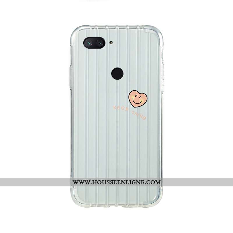 Coque Xiaomi Mi 8 Lite Personnalité Dessin Animé Étui Voyage Fluide Doux Jeunesse Verte
