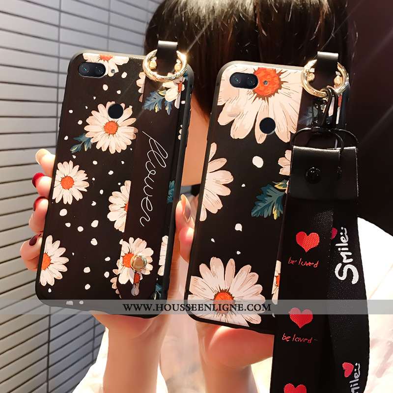 Coque Xiaomi Mi 8 Lite Personnalité Silicone Petit Noir Jeunesse Téléphone Portable