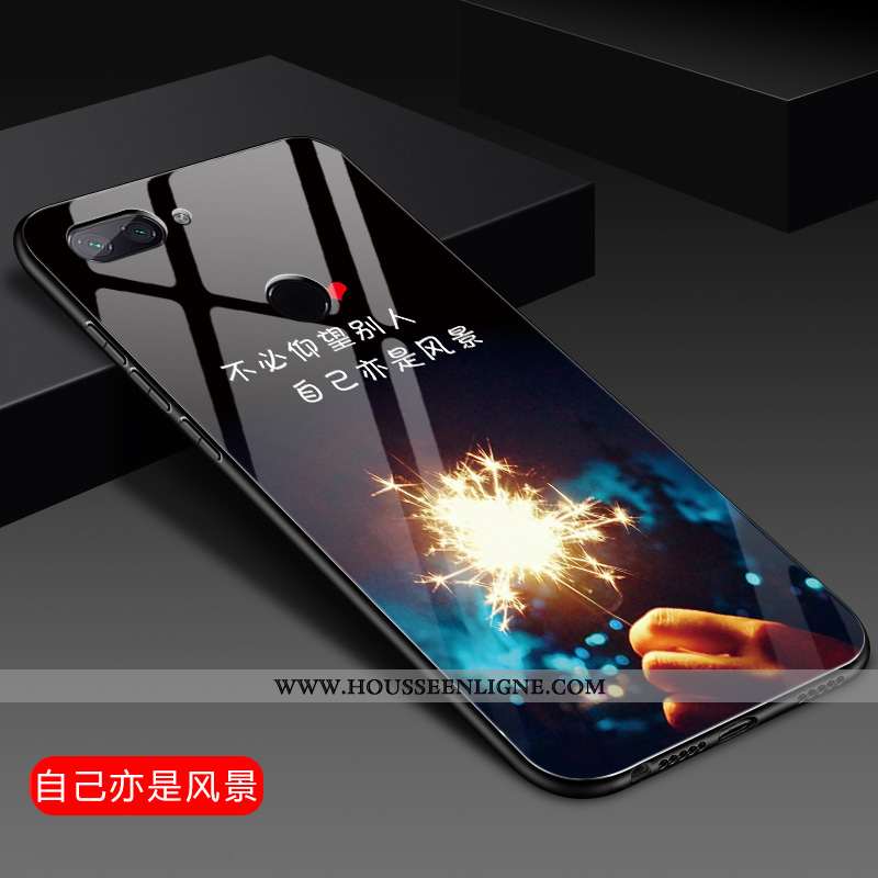 Coque Xiaomi Mi 8 Lite Silicone Protection Rose Net Rouge Jeunesse Tout Compris Petit