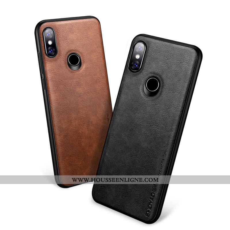 Coque Xiaomi Mi 8 Modèle Fleurie Protection Tout Compris Créatif Jeunesse Simple Petit Noir