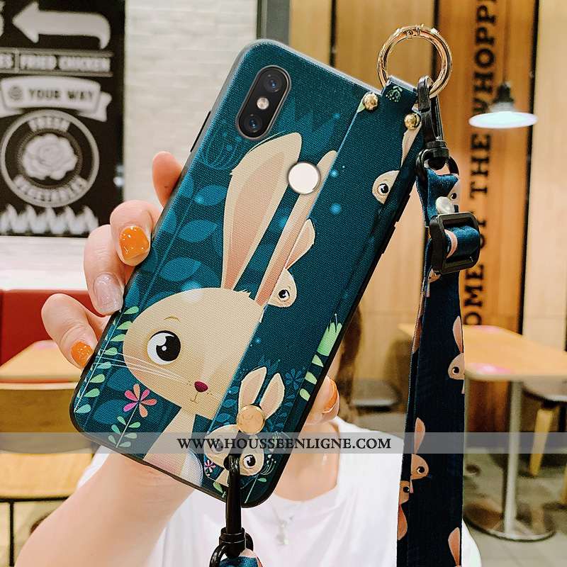 Coque Xiaomi Mi 8 Ornements Suspendus Personnalité Charmant Incassable Tout Compris Créatif Verte