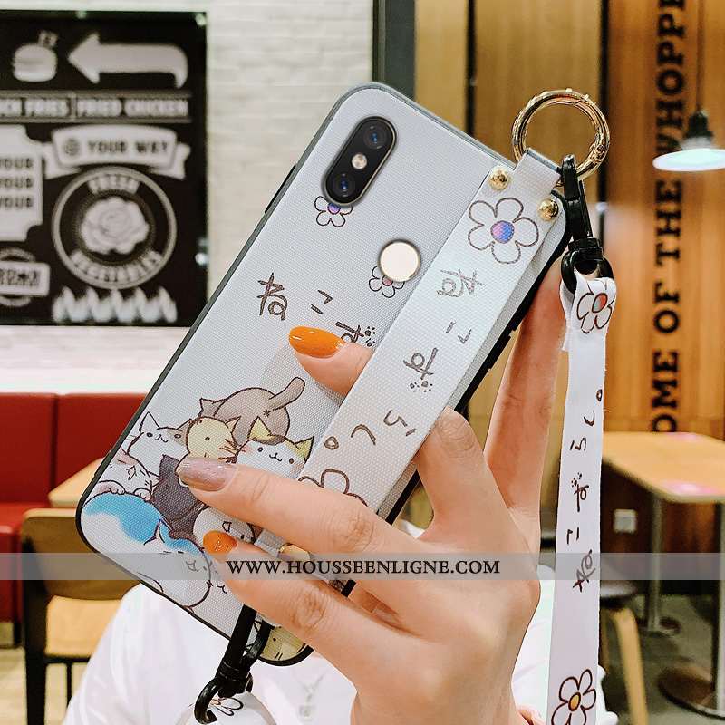 Coque Xiaomi Mi 8 Ornements Suspendus Personnalité Charmant Incassable Tout Compris Créatif Verte