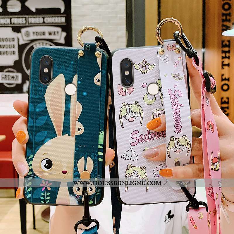 Coque Xiaomi Mi 8 Ornements Suspendus Personnalité Charmant Incassable Tout Compris Créatif Verte
