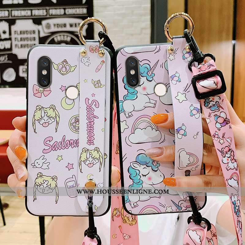 Coque Xiaomi Mi 8 Ornements Suspendus Personnalité Charmant Incassable Tout Compris Créatif Verte