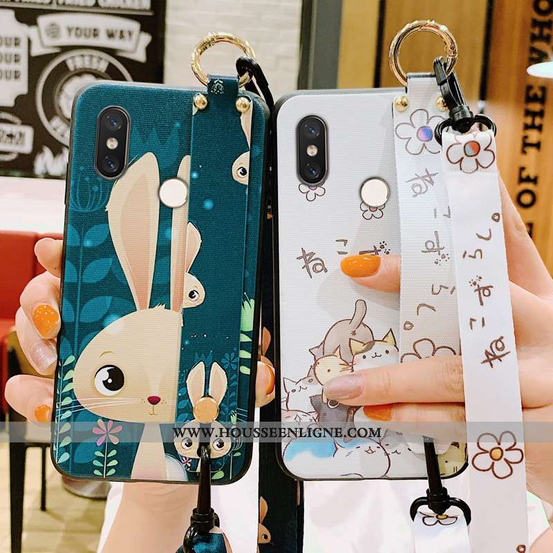 Coque Xiaomi Mi 8 Ornements Suspendus Personnalité Charmant Incassable Tout Compris Créatif Verte