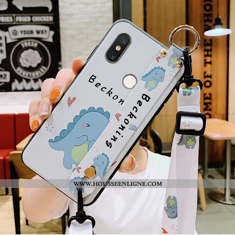Coque Xiaomi Mi 8 Ornements Suspendus Personnalité Charmant Incassable Tout Compris Créatif Verte
