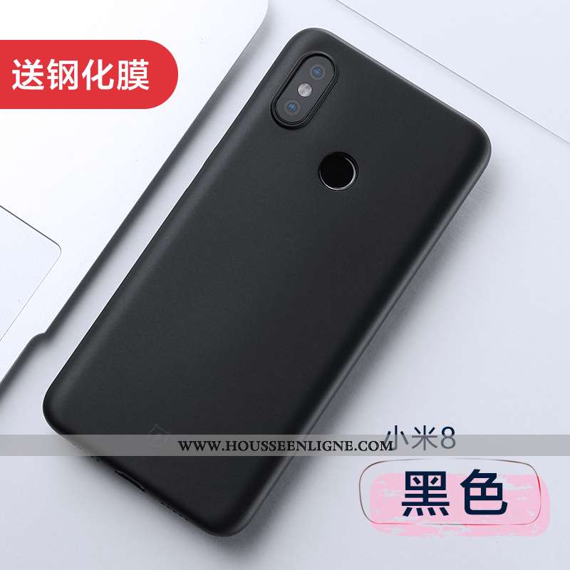 Coque Xiaomi Mi 8 Personnalité Créatif Incassable Nouveau Légère Ultra Tout Compris Noir