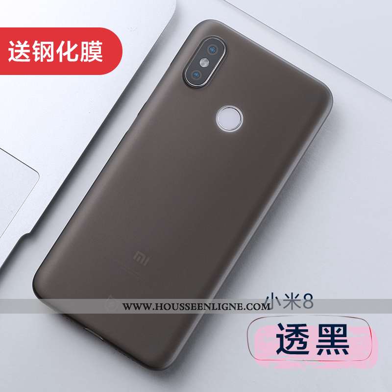 Coque Xiaomi Mi 8 Personnalité Créatif Incassable Nouveau Légère Ultra Tout Compris Noir