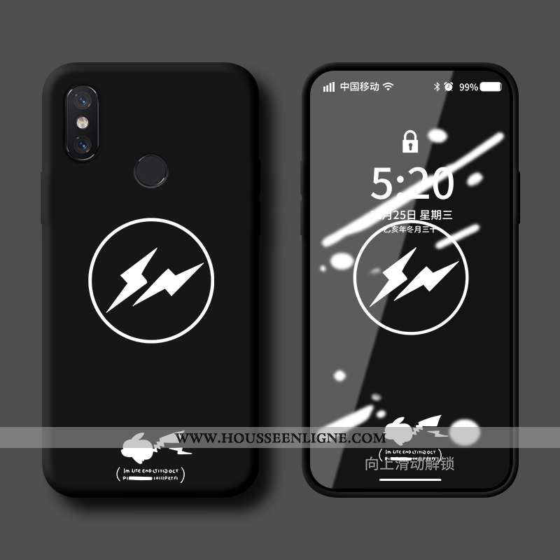 Coque Xiaomi Mi 8 Pro Cuir Modèle Fleurie Téléphone Portable Étui Silicone Vent Nouveau Turquoise