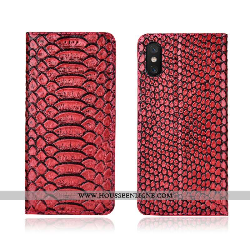 Coque Xiaomi Mi 8 Pro Cuir Véritable Cuir Nouveau Incassable Fluide Doux Modèle Fleurie Noir