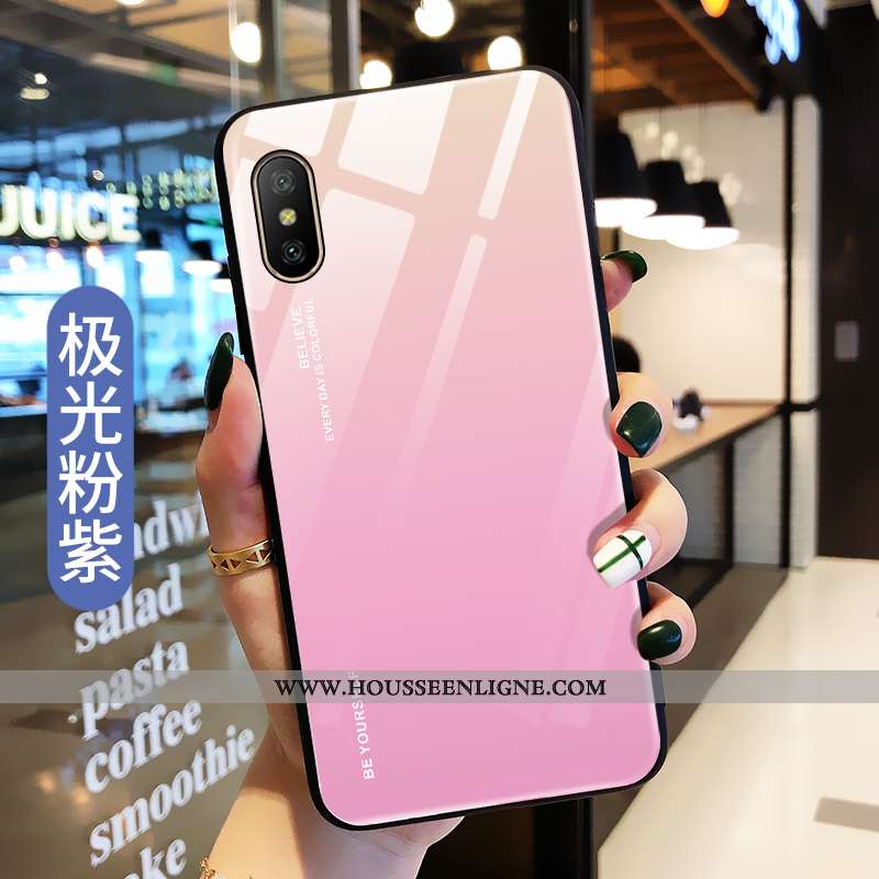 Coque Xiaomi Mi 8 Pro Fluide Doux Silicone Net Rouge Ultra Téléphone Portable Légère Rose