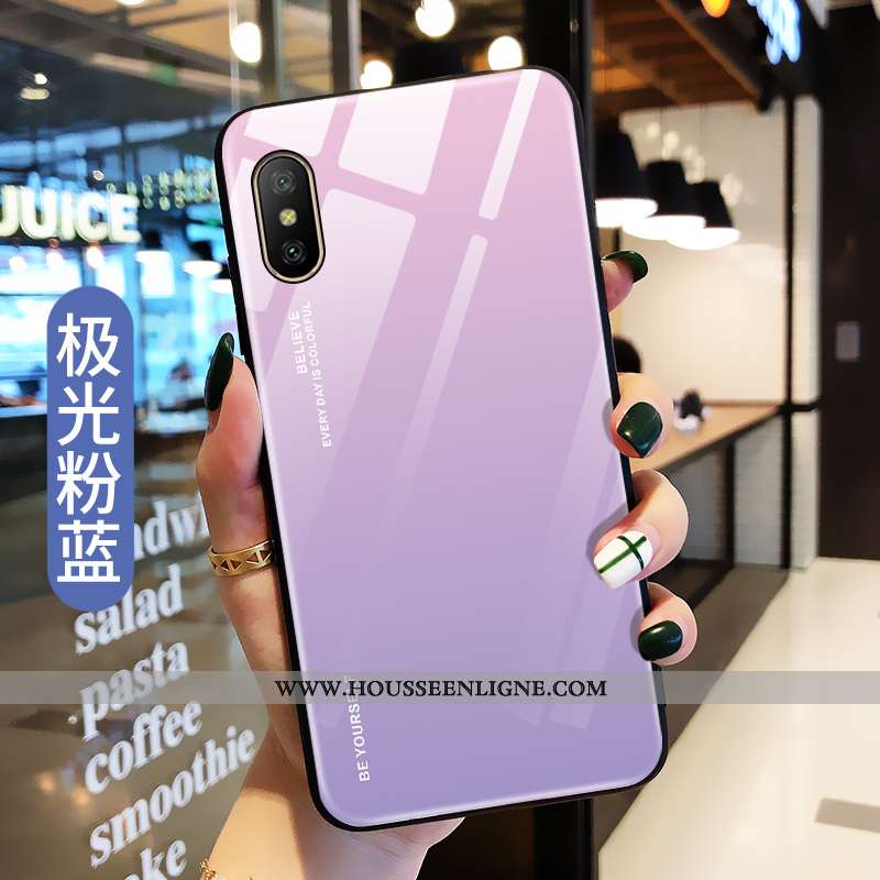 Coque Xiaomi Mi 8 Pro Fluide Doux Silicone Net Rouge Ultra Téléphone Portable Légère Rose