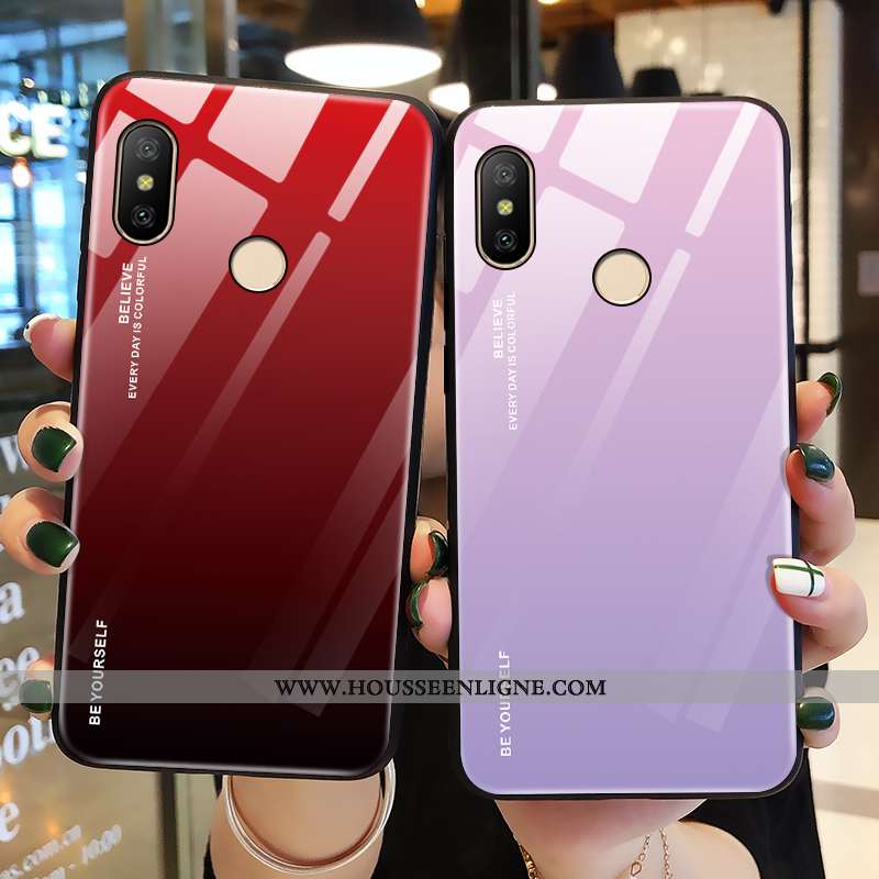 Coque Xiaomi Mi 8 Pro Fluide Doux Silicone Net Rouge Ultra Téléphone Portable Légère Rose
