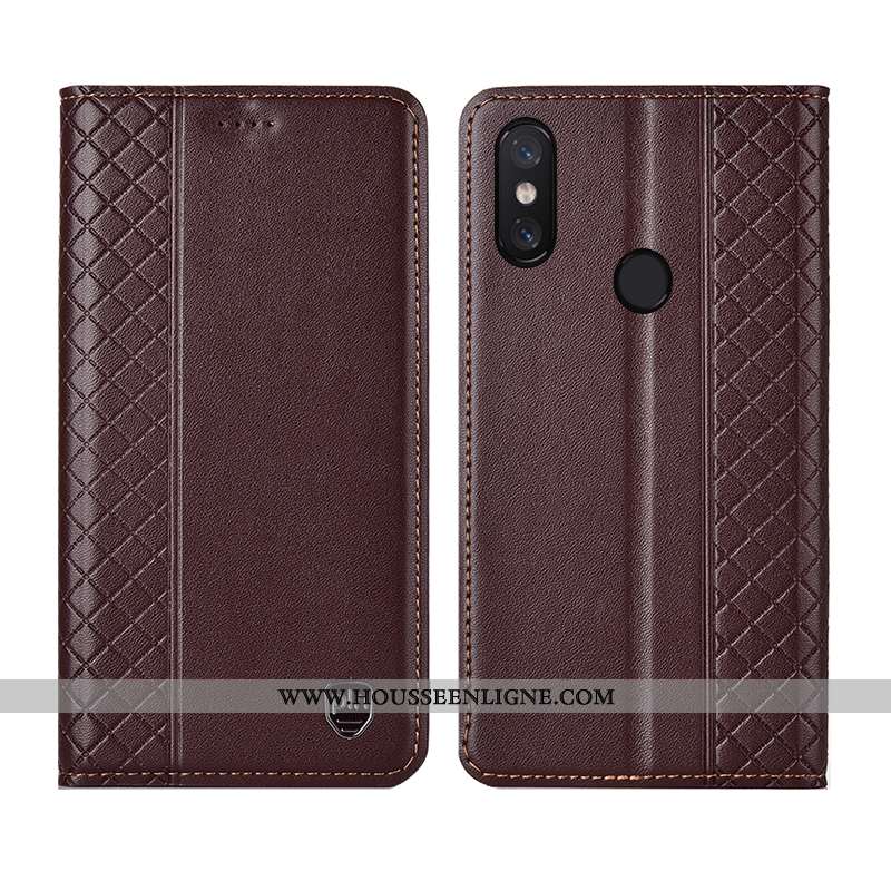 Coque Xiaomi Mi 8 Pro Modèle Fleurie Cuir Véritable Petit Étui Incassable Jaune Jeunesse