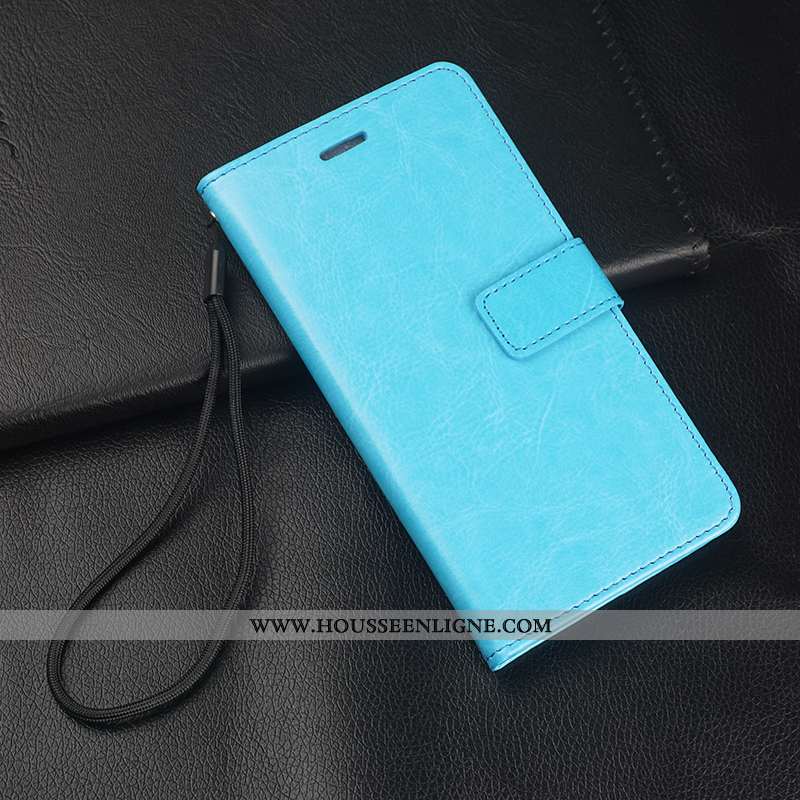 Coque Xiaomi Mi 8 Pro Modèle Fleurie Fluide Doux Membrane Protection Incassable Étui Bleu Foncé