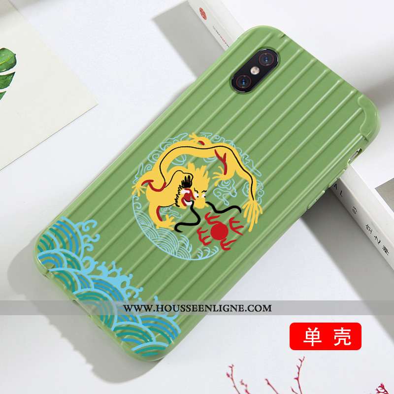Coque Xiaomi Mi 8 Pro Modèle Fleurie Fluide Doux Vert Incassable Net Rouge Téléphone Portable Simple