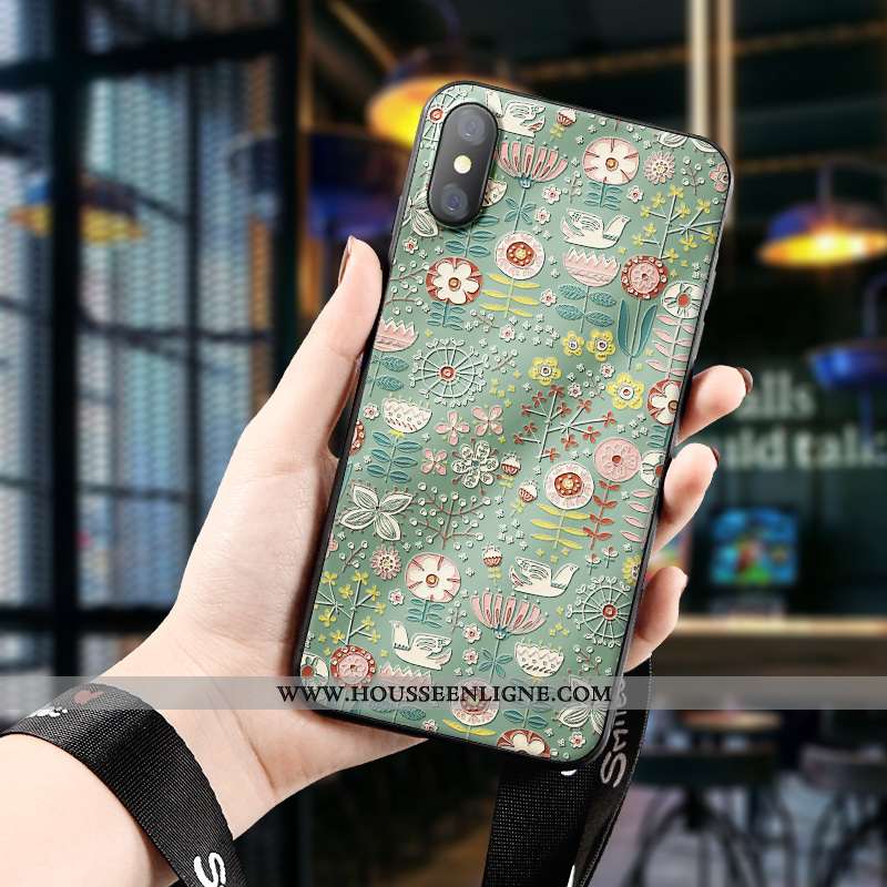 Coque Xiaomi Mi 8 Pro Tendance Modèle Fleurie Gaufrage Tout Compris Dimensionnel Fluide Doux Simple 