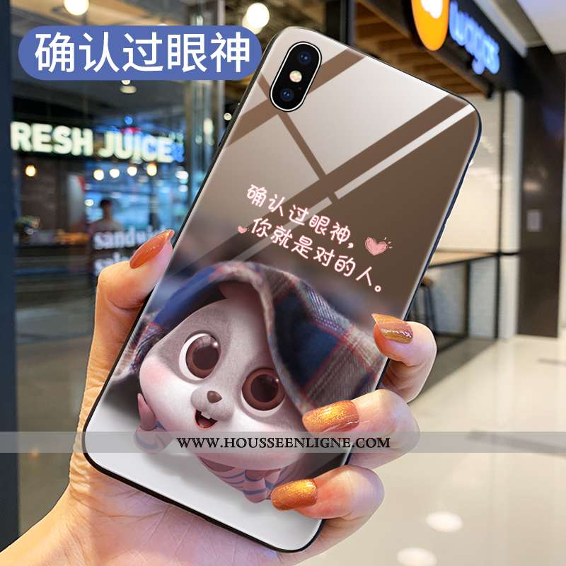 Coque Xiaomi Mi 8 Pro Transparent Dessin Animé Rouge Téléphone Portable Protection Verre
